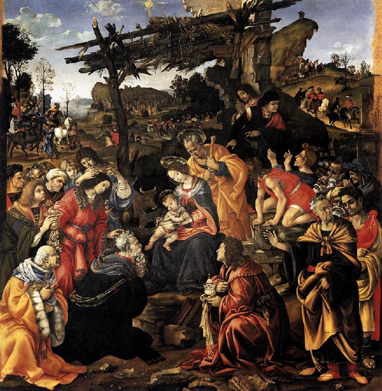 Filippino Lippi Adoration of the Magi oil painting image